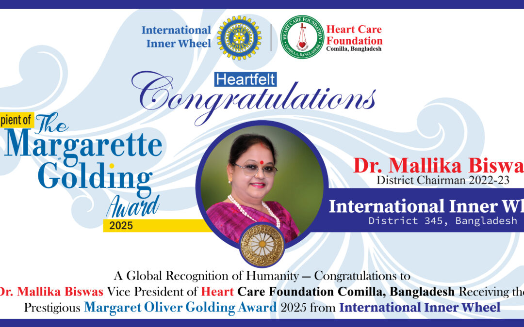 Dr. Mallika Biswas Receives International Inner Wheel’s Highest Honor