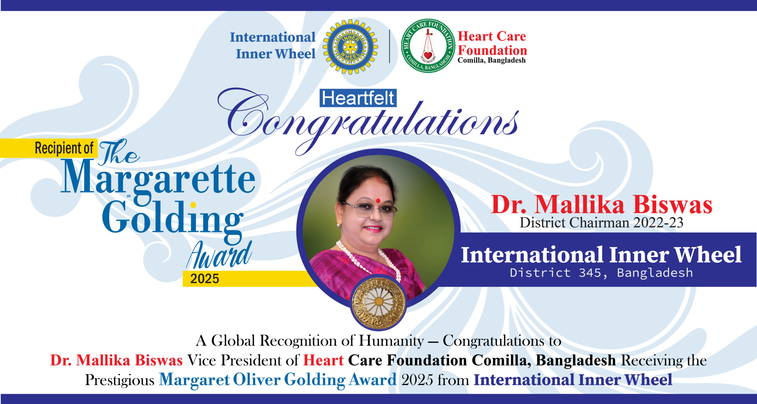 Margaret Golding Award Recipient of The Margarette Golding Award 2025